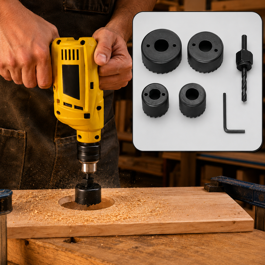Hole Saw Set – 6-Piece High Carbon Steel Drill Bits | BoltForce