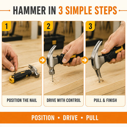 0462 black and yellow mini hammer usage guide