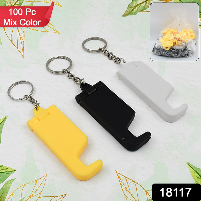 Plastic Keychain with Mobile Stand