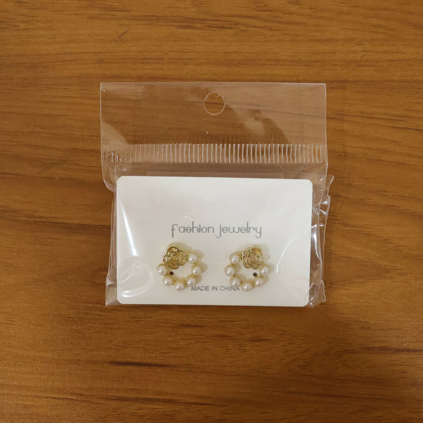 Korean Rose-Garden Pearl Wreath Studs For Girls And Women