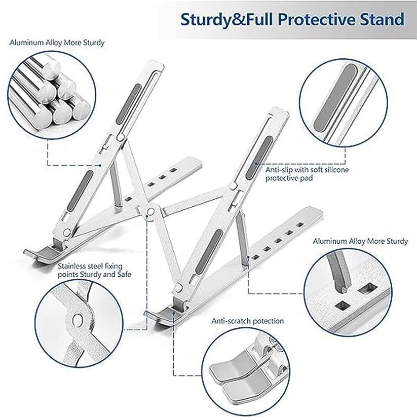 Foldable Adjustable Aluminum Laptop Stand 