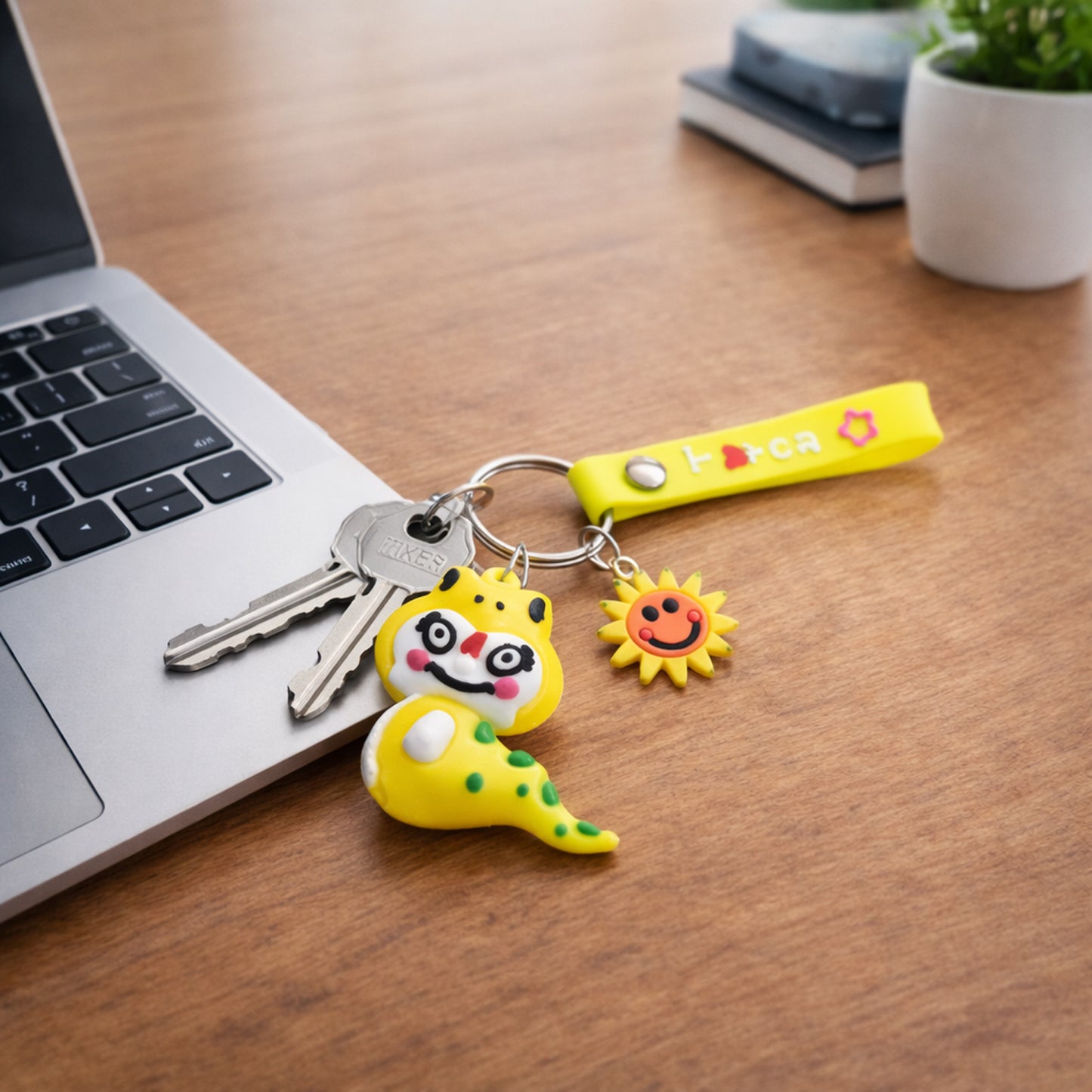cute dinosaur keychain bag accessory