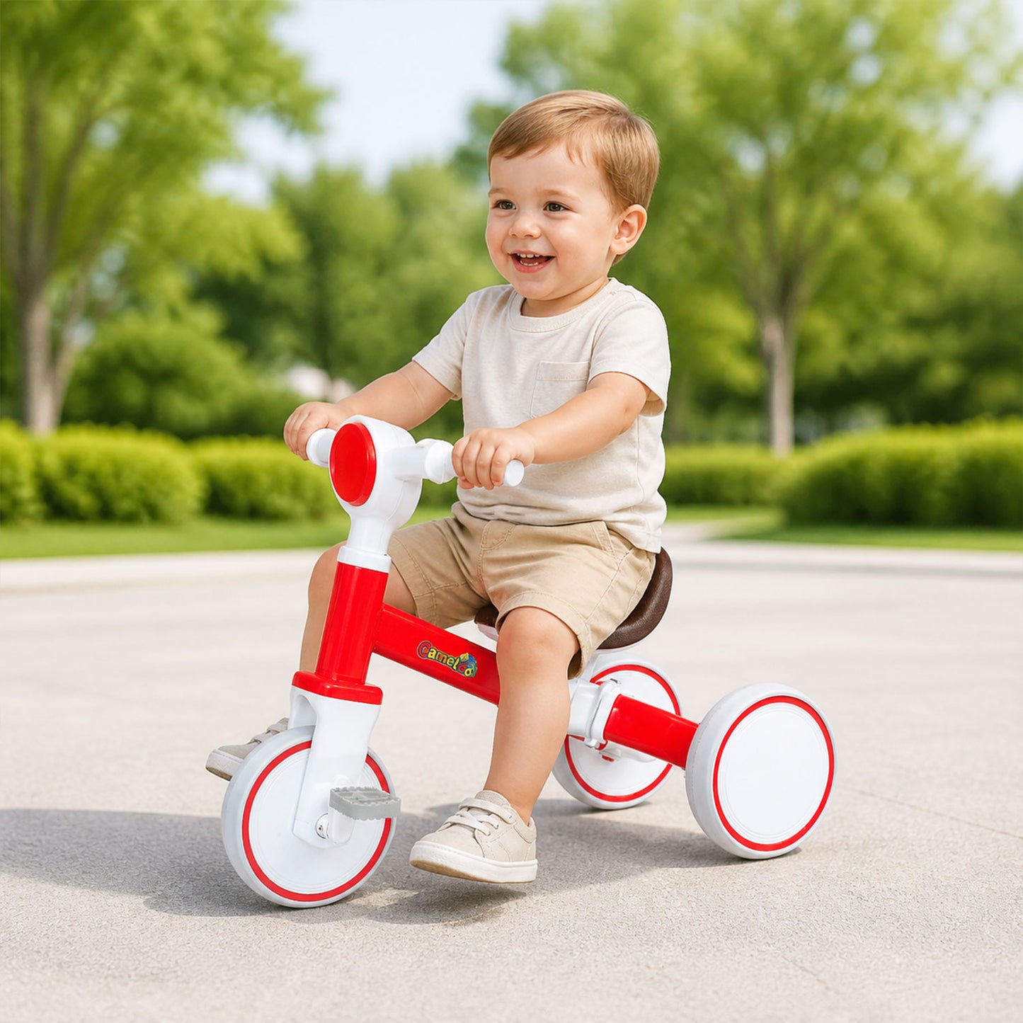 Kids Tricycle with Adjustable Seat Pedal Ride On Bicycle for Toddlers Boys & Girls