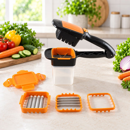 5 in 1 Vegetable Dicer for Kitchen, Onion and Salad Cutter Chopper (1 Pc)