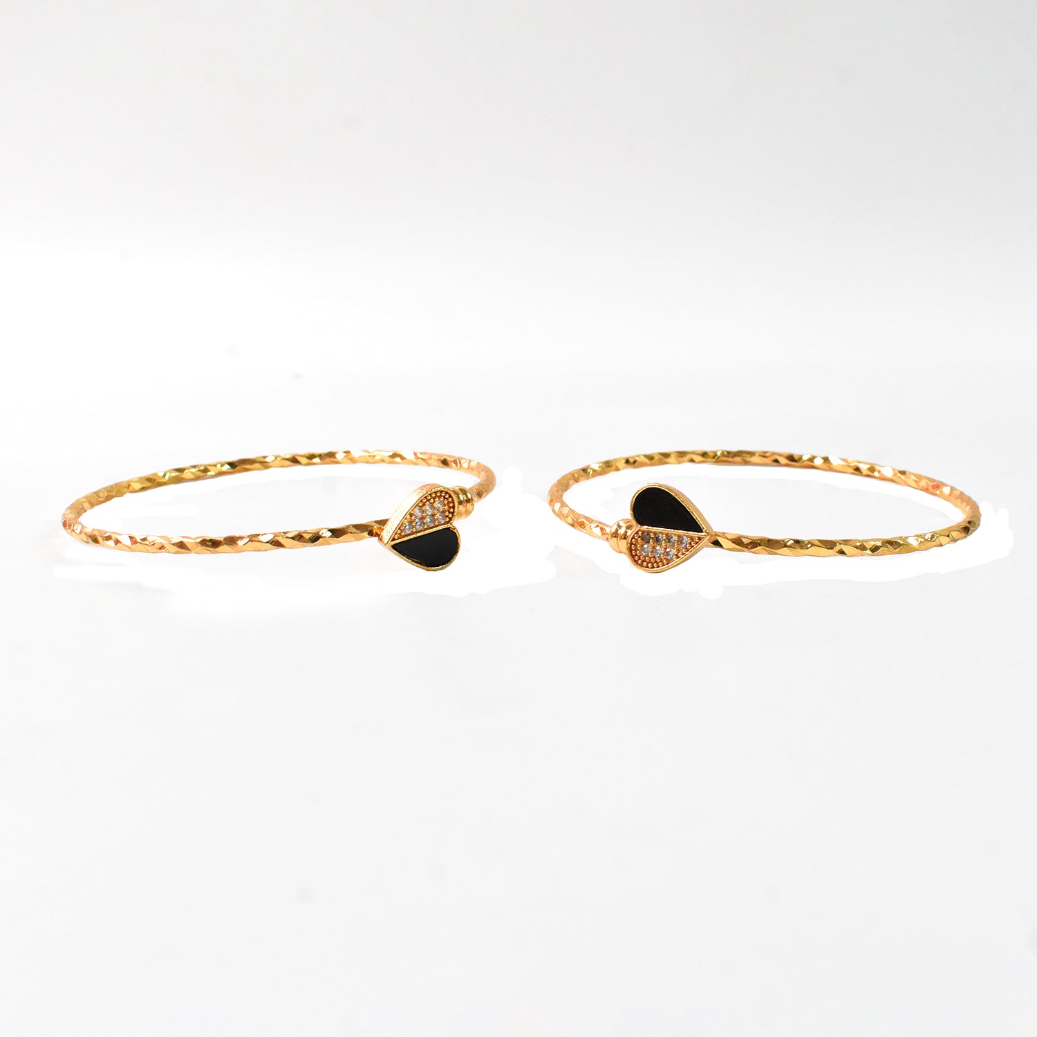 Elegant Golden Bangles (1 Pair)