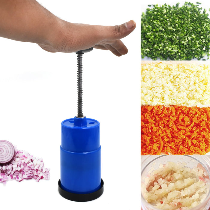 Onion Vegetable Hand Press Cutting Chopper (1 Pc / Mix Color)