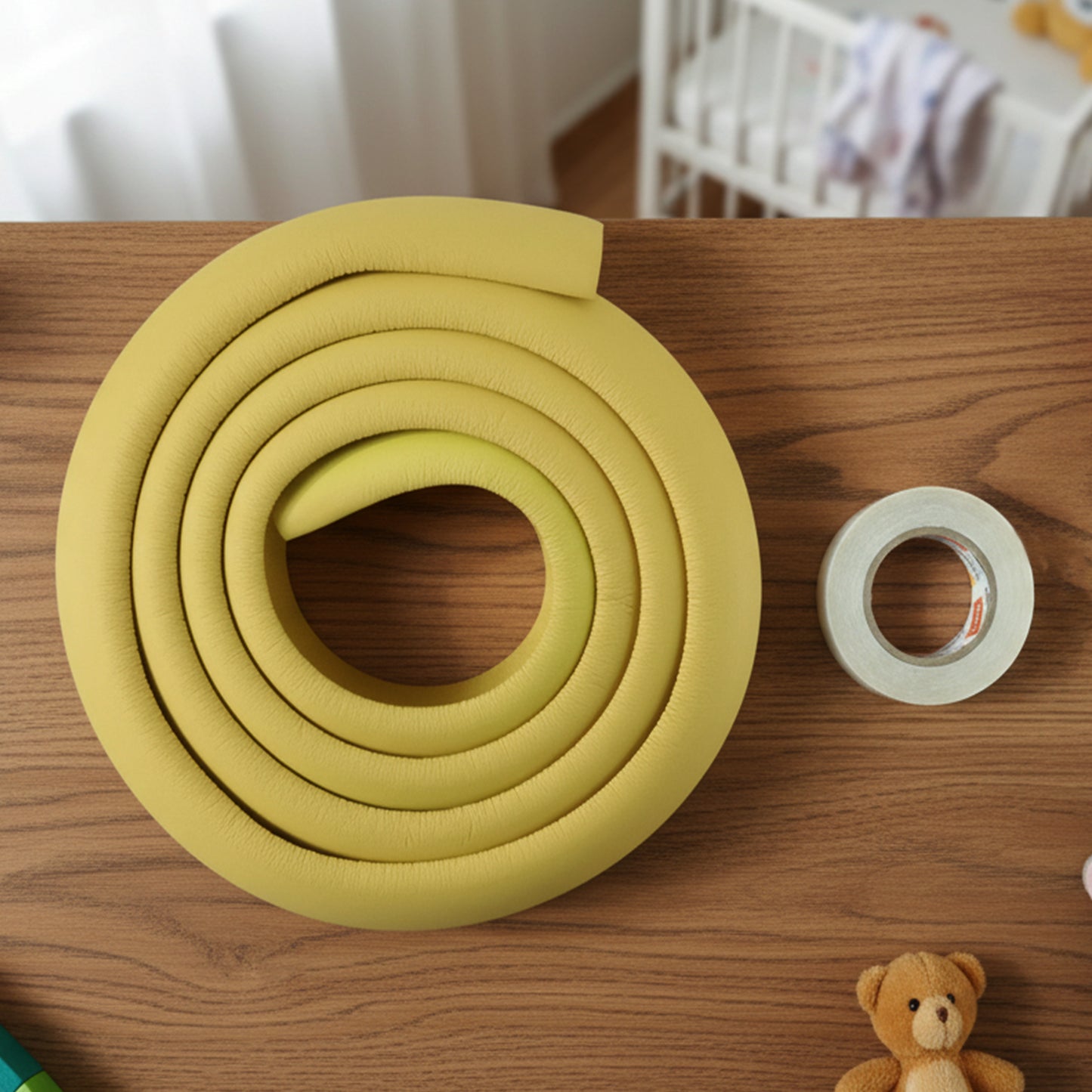 Corner Edge Protector – Soft Rubber Safety Bumper Guard (2 Mtr)