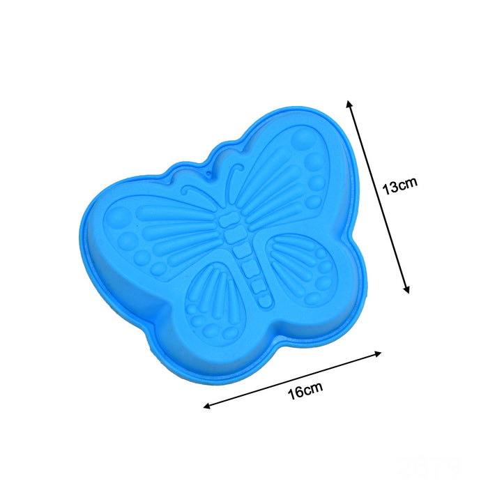 Butterfly Shape Cake Cup Liners I Silicone Baking Cups I Muffin Cupcake Cases I Microwave or Oven Tray Safe I Molds for Handmade Soap, Biscuit, Chocolate, Muffins, Jelly – Pack of 4