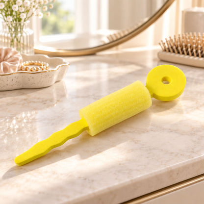 Soft Foam Hair Curling Roller with Locking Strap for Heatless Hairstyling (1 Pc)