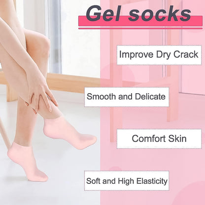 Silicone Moisturizing Socks (1 Pair)