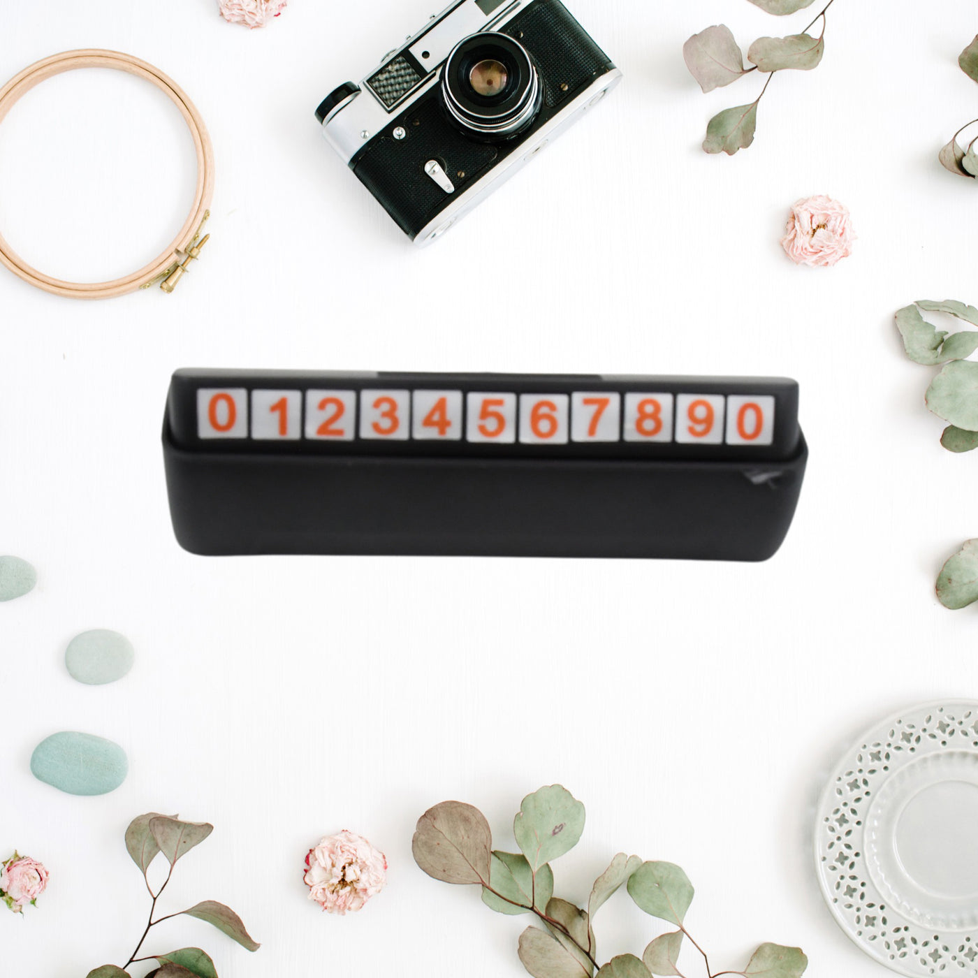 Temporary Car Parking Mobile Number Display with Numbers Stic