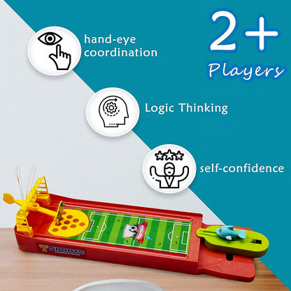 Mini Table Top Finger Football Game for Kids-Desktop Game for Kids & Adults, Fun Indoor Finger Bowling Game for Boys & Girls, Family Board Game