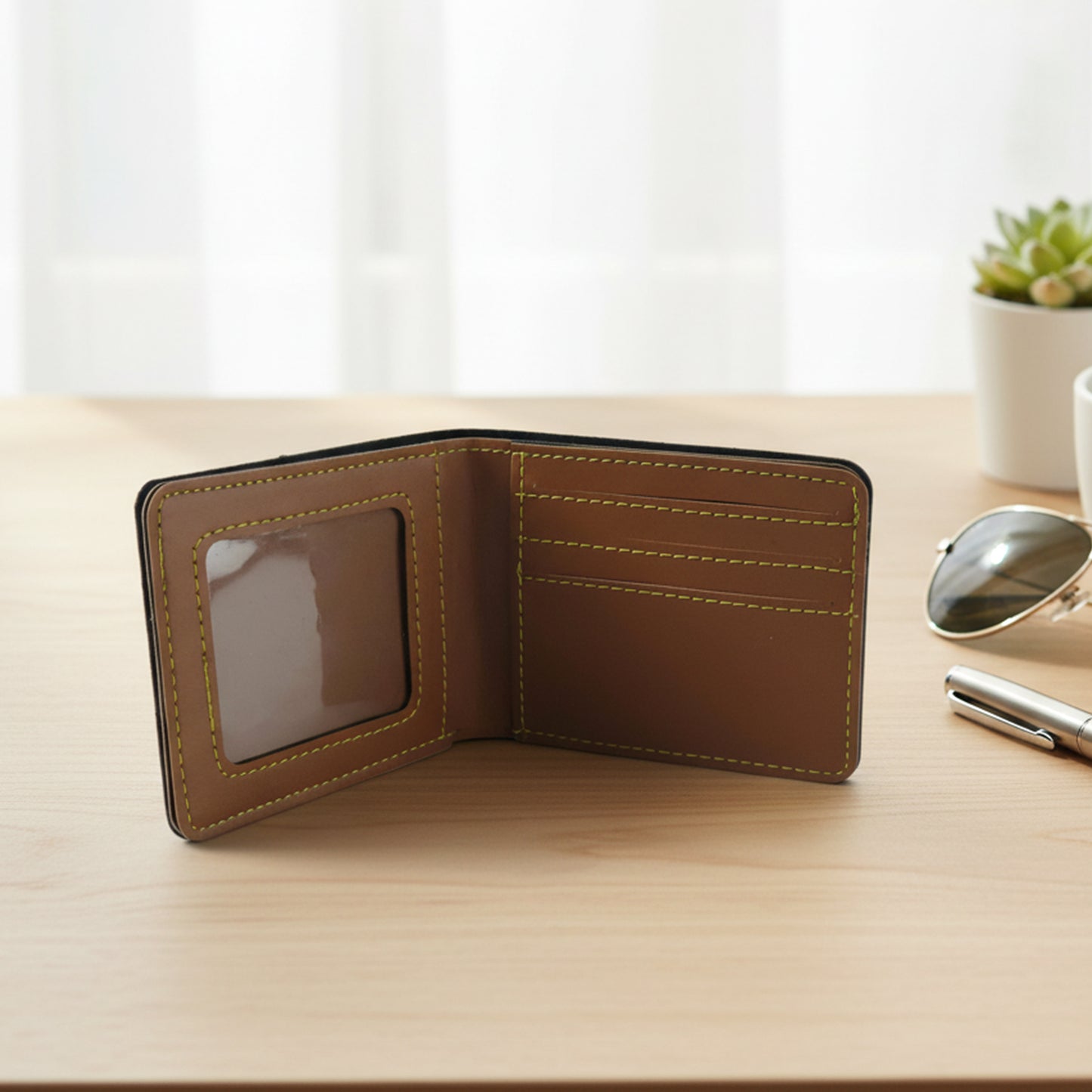 Stylish men’s wallet with multiple card slots
