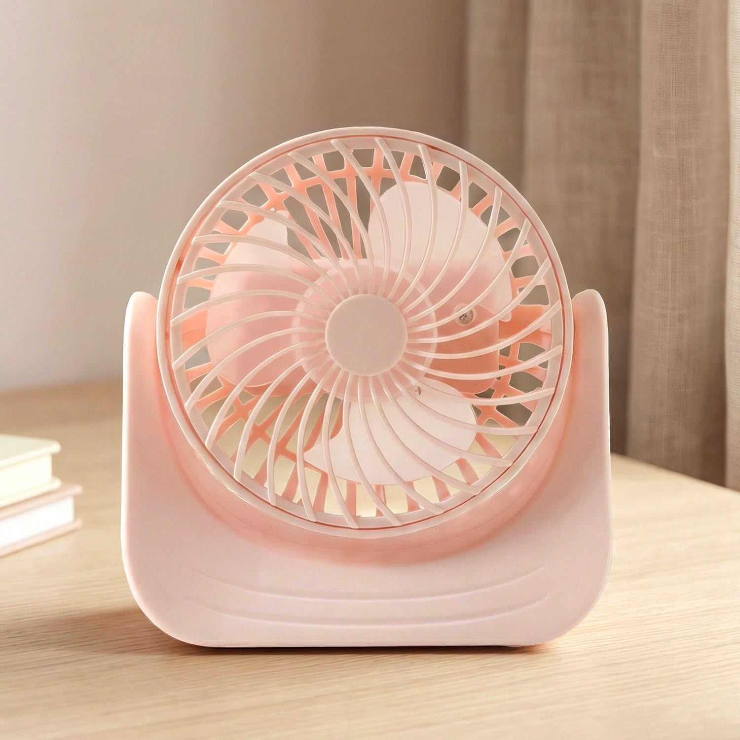 Silent Plug & Play Mini Desk Fan with Adjustable Tilt