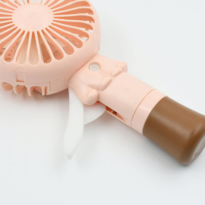 पोर्टेबल छोटा पंखा हैंडहेल्ड, मिनी स्टूडेंट हैंडहेल्ड डॉरमेट्री क्लास पर्सनल फैन बिना बैटरी और यूएसबी केबल के संचालित मैनुअल हैंड प्रेस फैन (1 पीस)