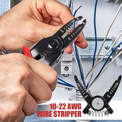 5 in 1 Wire Stripper Pliers Set  Soft Grip, Anti-Slip, Alloy Steel, Cutting & Stripping