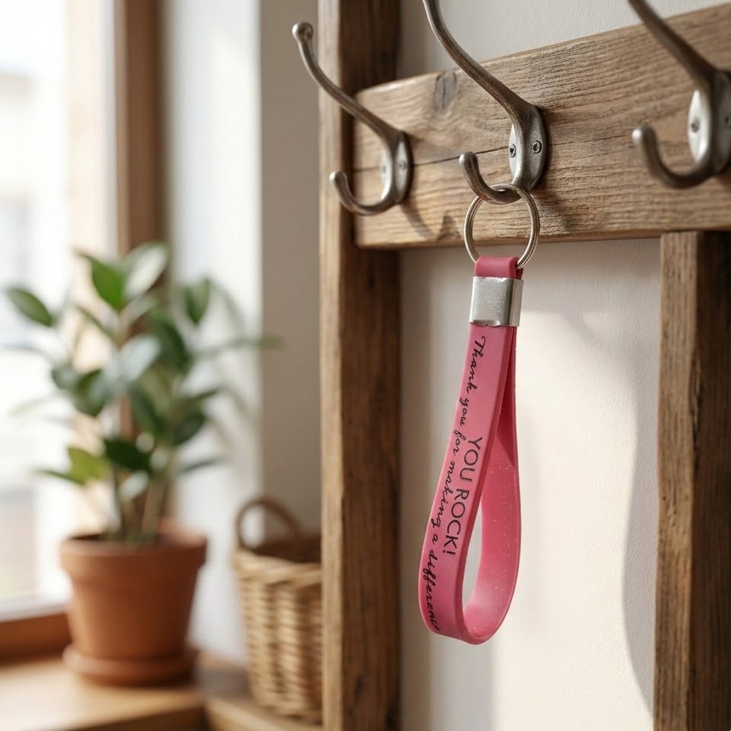 Holder keychain showing metal ring