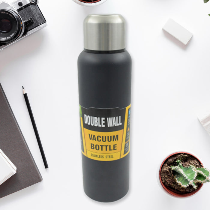 0334 304 Stainless Steel Vacuum Flask Water Bottle, Double Wall, Fridge Water Bottle, Leak Proof, Rust Proof, Hot & Cold Drinks, Gym BPA Free Camping for Sports, Outdoors Travel Home, For office / Gym /School (1500 ML)
