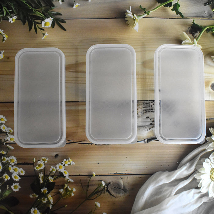 Plastic Square Lunch Box, Kitchen Containers Set (3 Pcs Set)