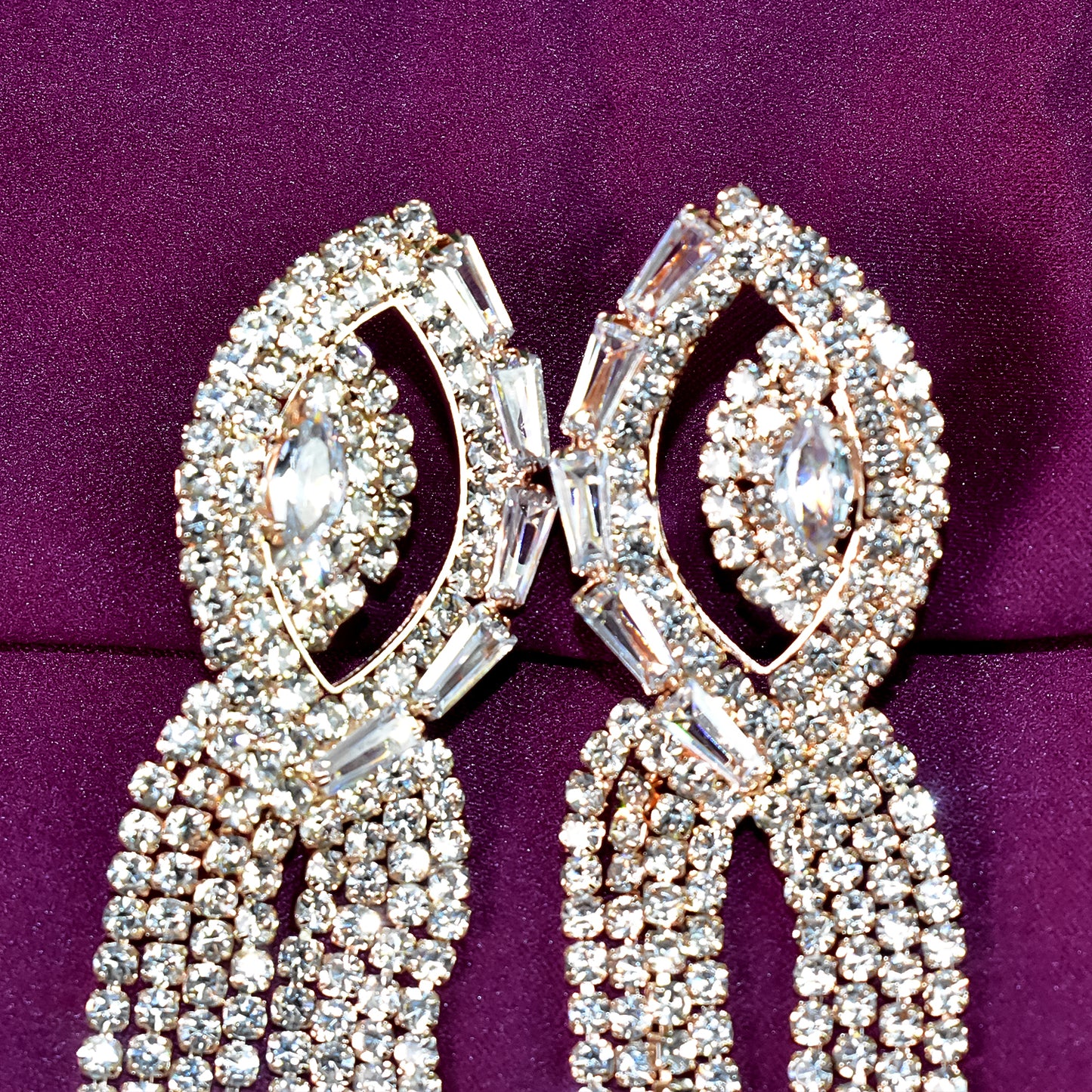 White And Silver Toned Contemporary Danglers Earrings