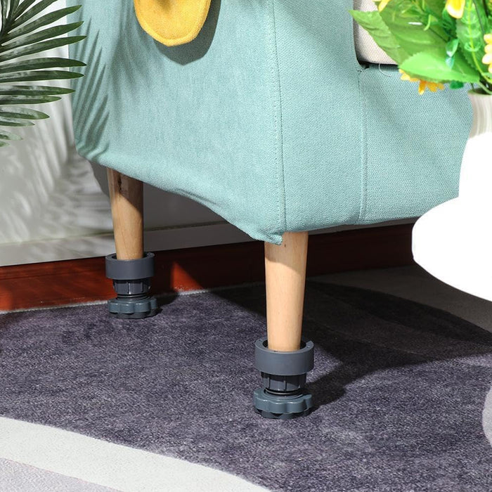 17851 Plastic Washing Machine Vibration Feet Pad, Adjustable Highly Non-Slip Support Anti Vibration Pads Walk Pads Shock Absorber Noise Cancelling Furniture Lifting Base (4 Pcs Set)