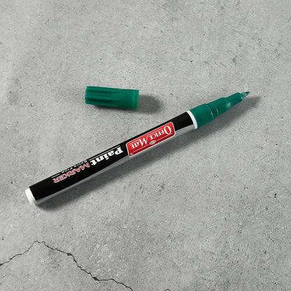 Office Mate Paint Marker – Green Colour Extra Fine Plastic Nib