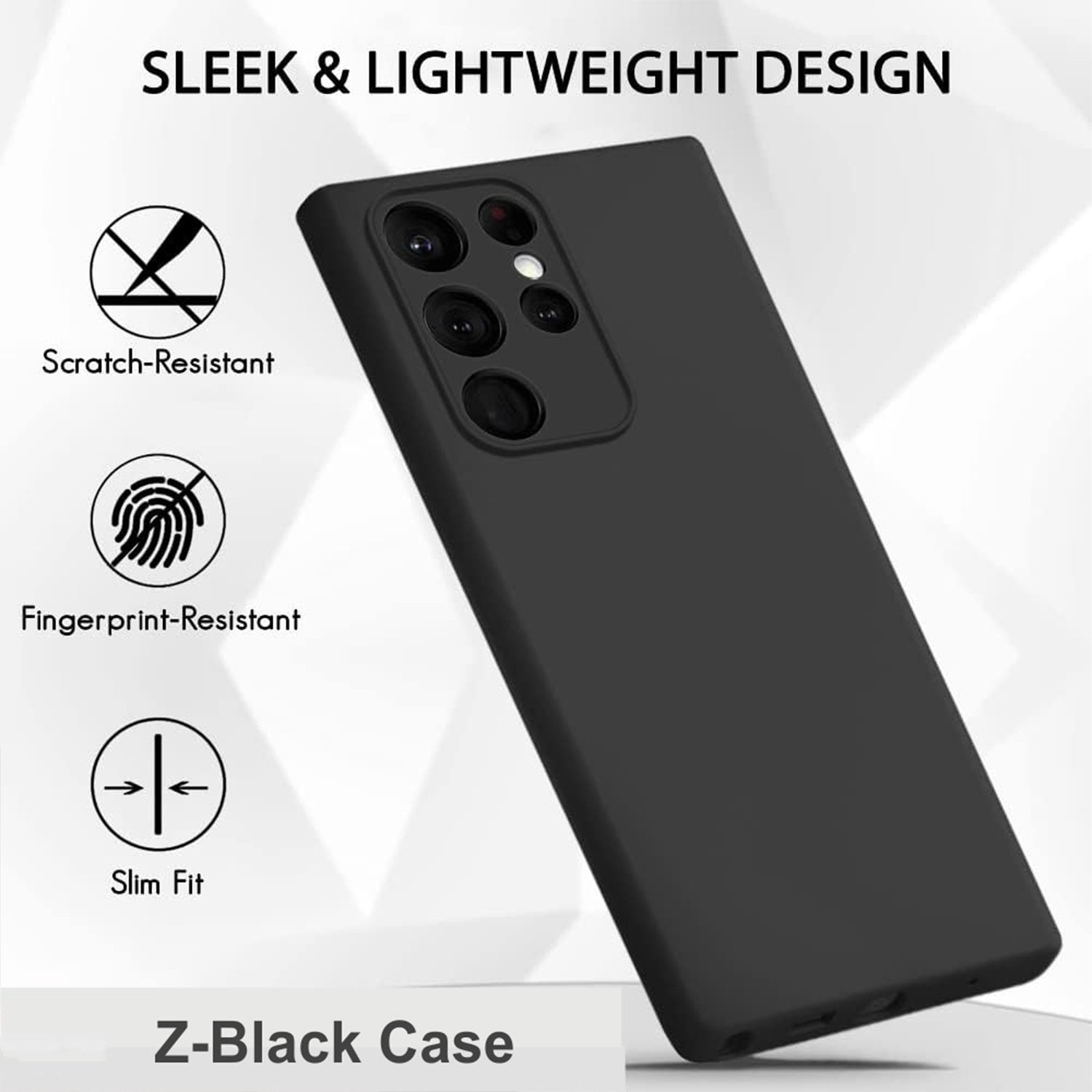 Z-Black Matte Case For Poco