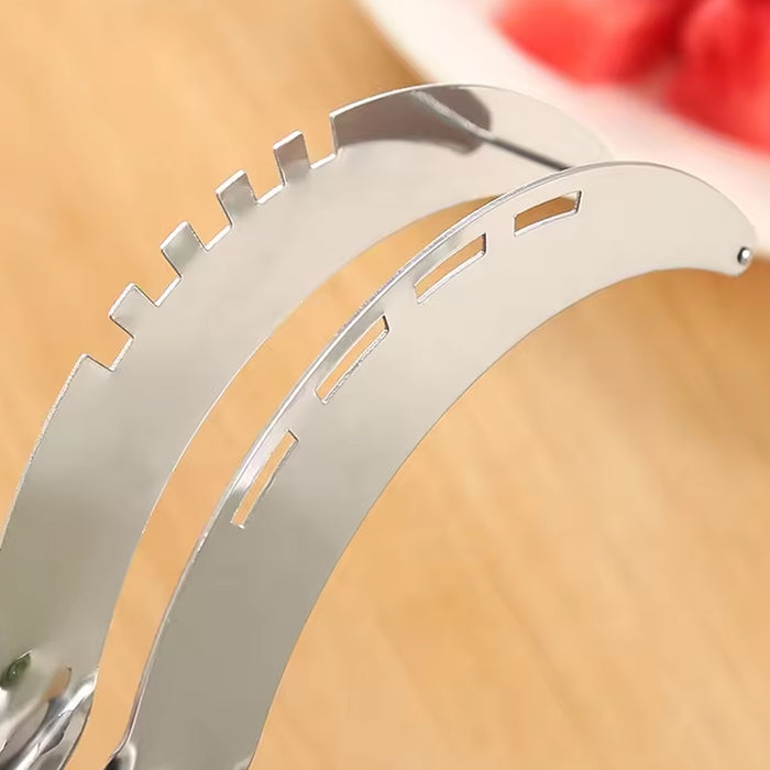 10053 3in1 Stainless Steel Watermelon Cantaloupe Slicer Knife, Corer Fruit, Vegetable Tools Kitchen (1 Pc)
