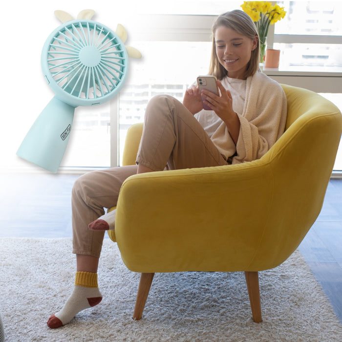 Mini Handheld Fan, Portable Rechargeable Mini Fan for Home, Office, Travel and Outdoor Use (1 Pc)