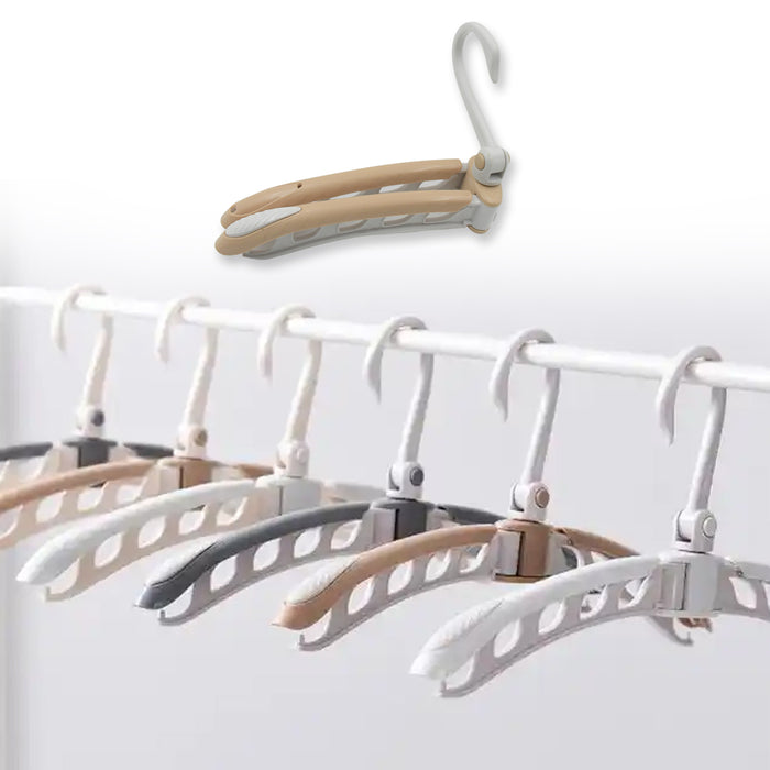 Buy Portable Folding Clothes Hanger - 360° Rotating | DeoDap