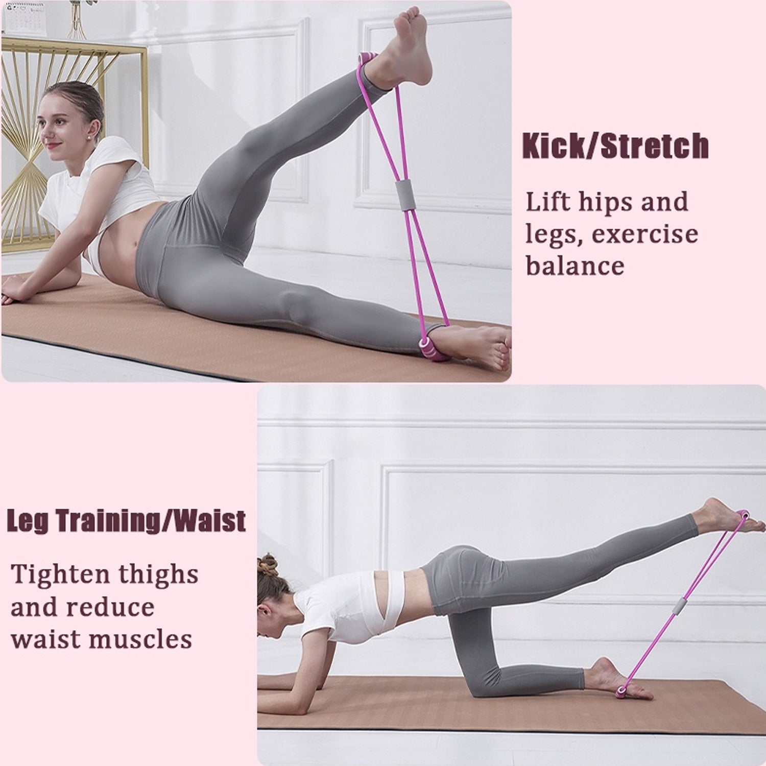 Exercise bands for a full-body workout.