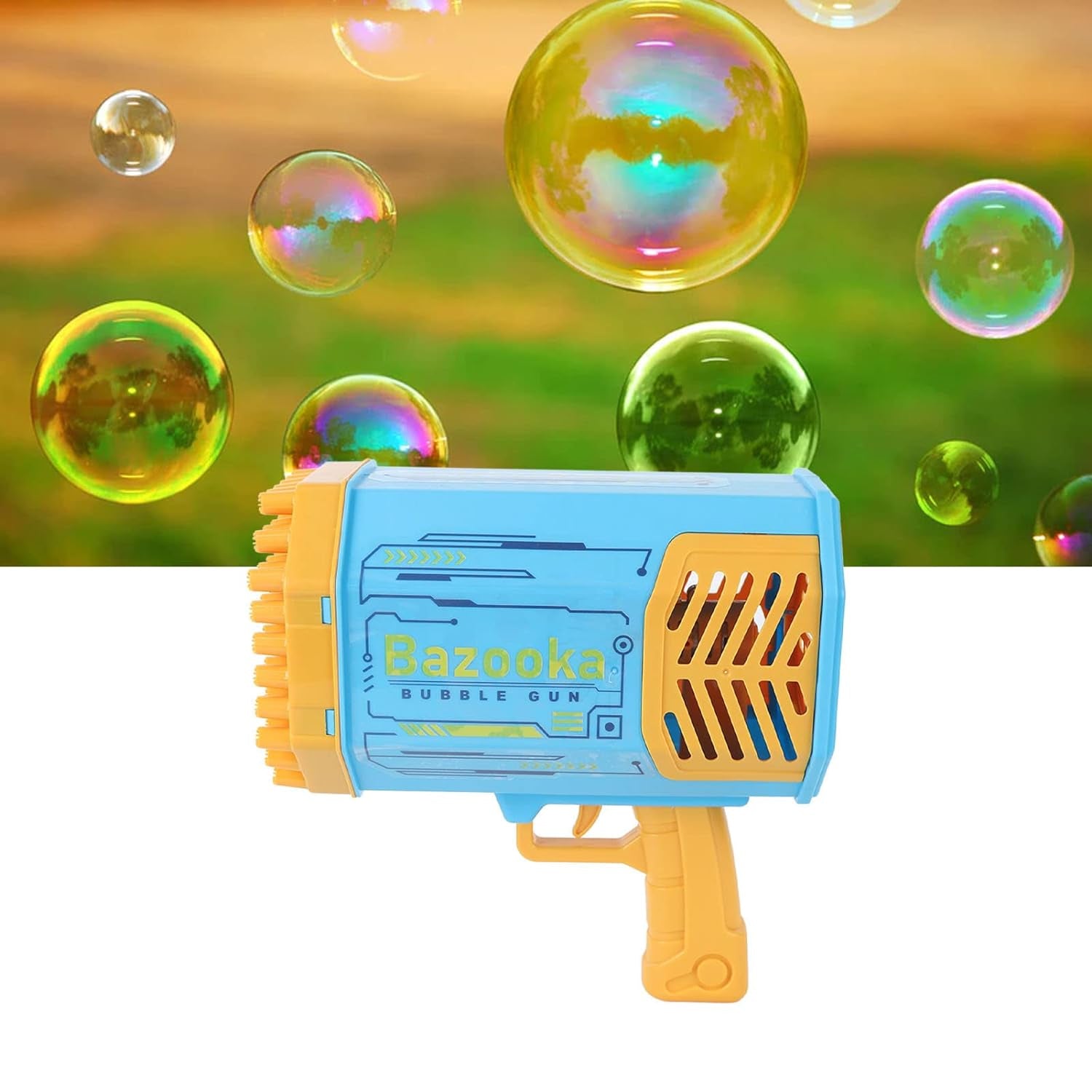 69 Holes Big Rechargeable Bubble Gun Powerful Machine Toy for Kids and Adults