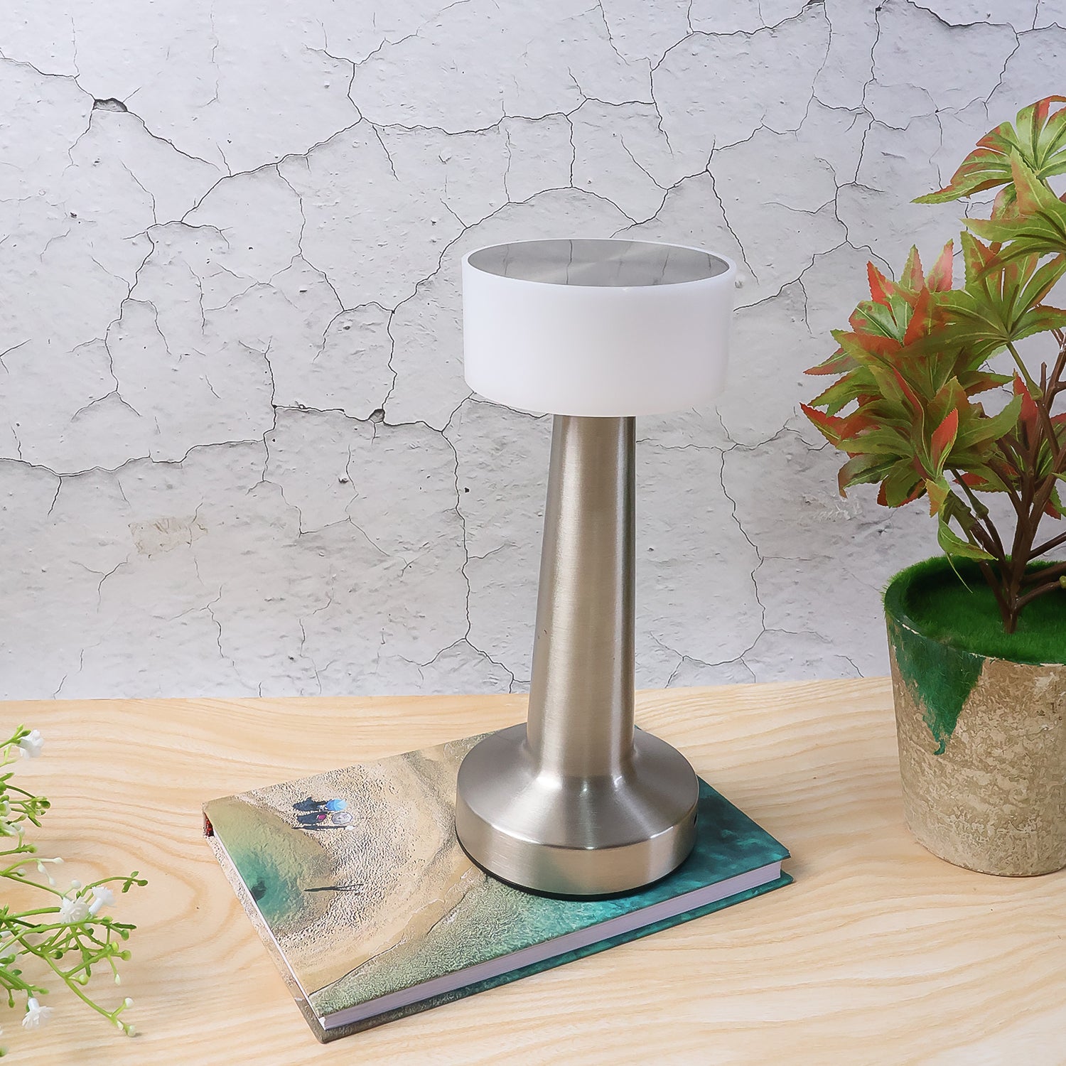 Rechargeable LED Touch Sensor Table Lamp (1 Pc)