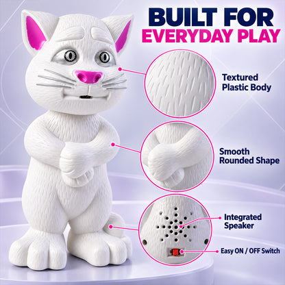 Interactive Mimicking Cat Toy that Repeats What You Say (1 Pc)