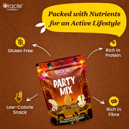 Party Mix Premium Crunchy Blend of Nuts and Savoury Snacks for Party Sharing (200g)