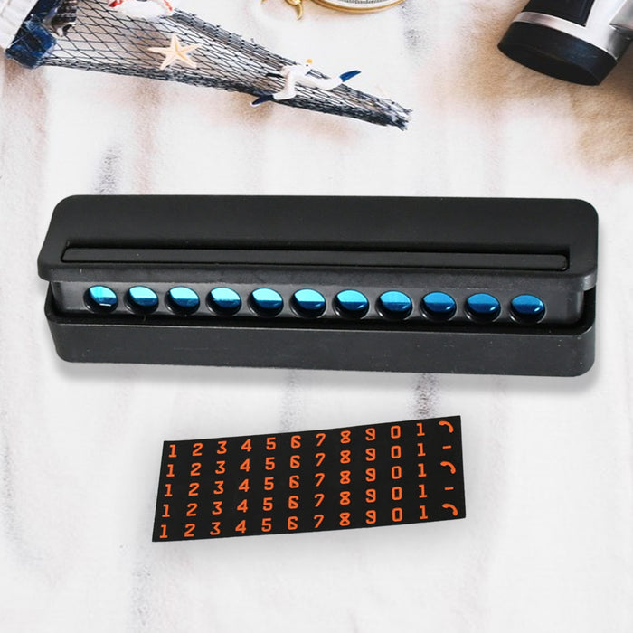 Temporary Car Parking Mobile Number Display with Magnetic Numbers Stic ...