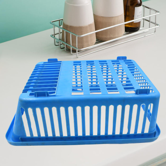 Unbreakable Plastic 3 in 1 Kitchen Sink Drainer Drying Rack (Without Bottom Tray) (MOQ :- 6 Pc)