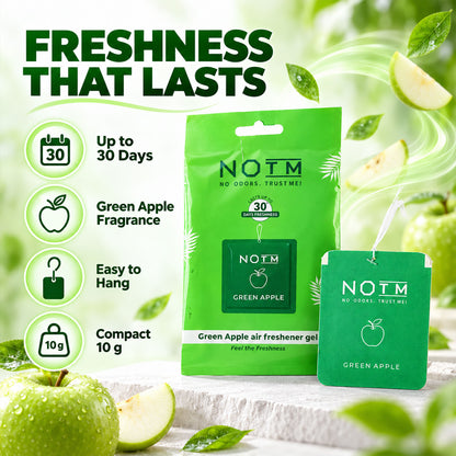 Green Apple Hanging Air Freshener Gel – Long Lasting Fruity Fragrance
