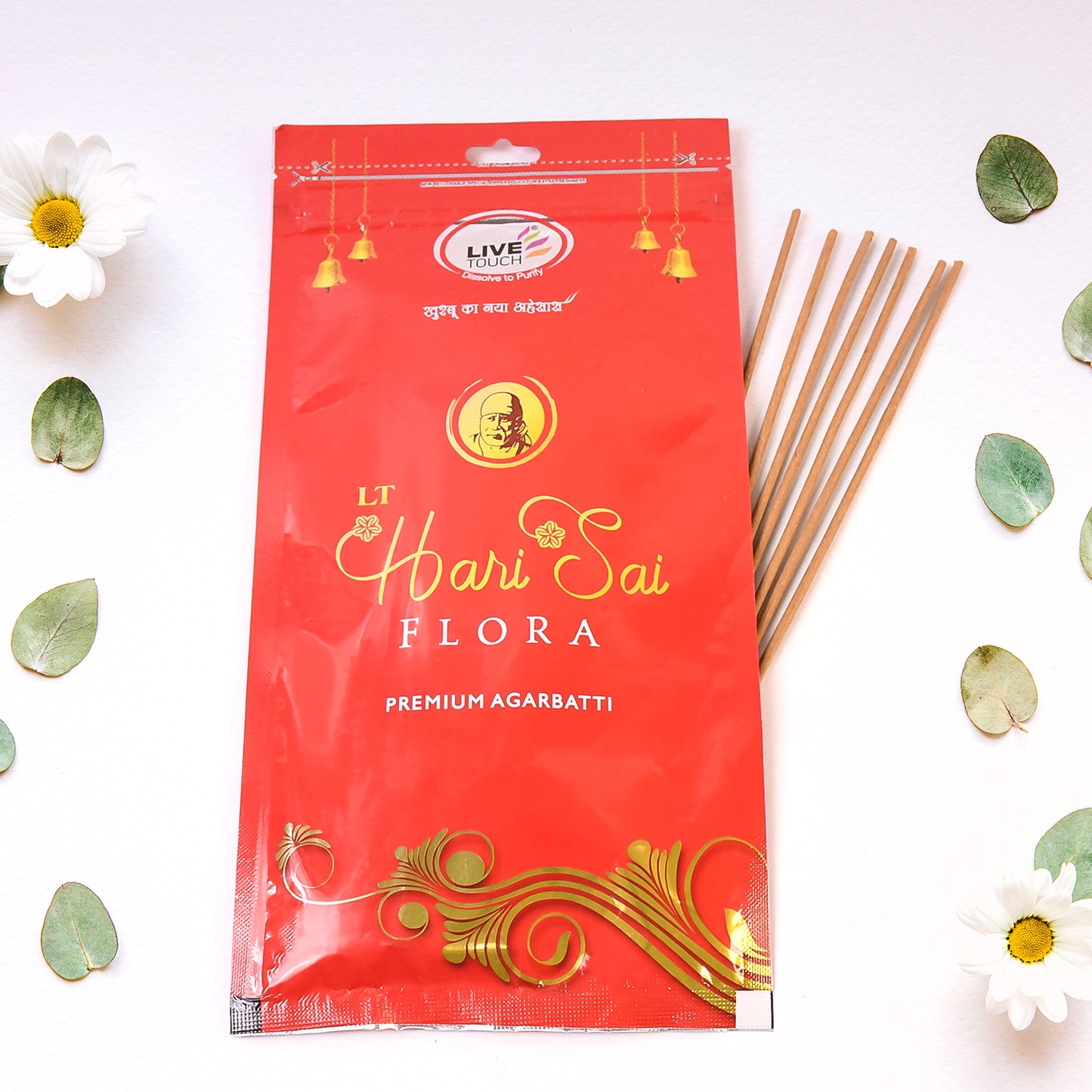 Pure Woods Natural Incense Sticks Natural Fragrance for Puja (110gm Pkt)