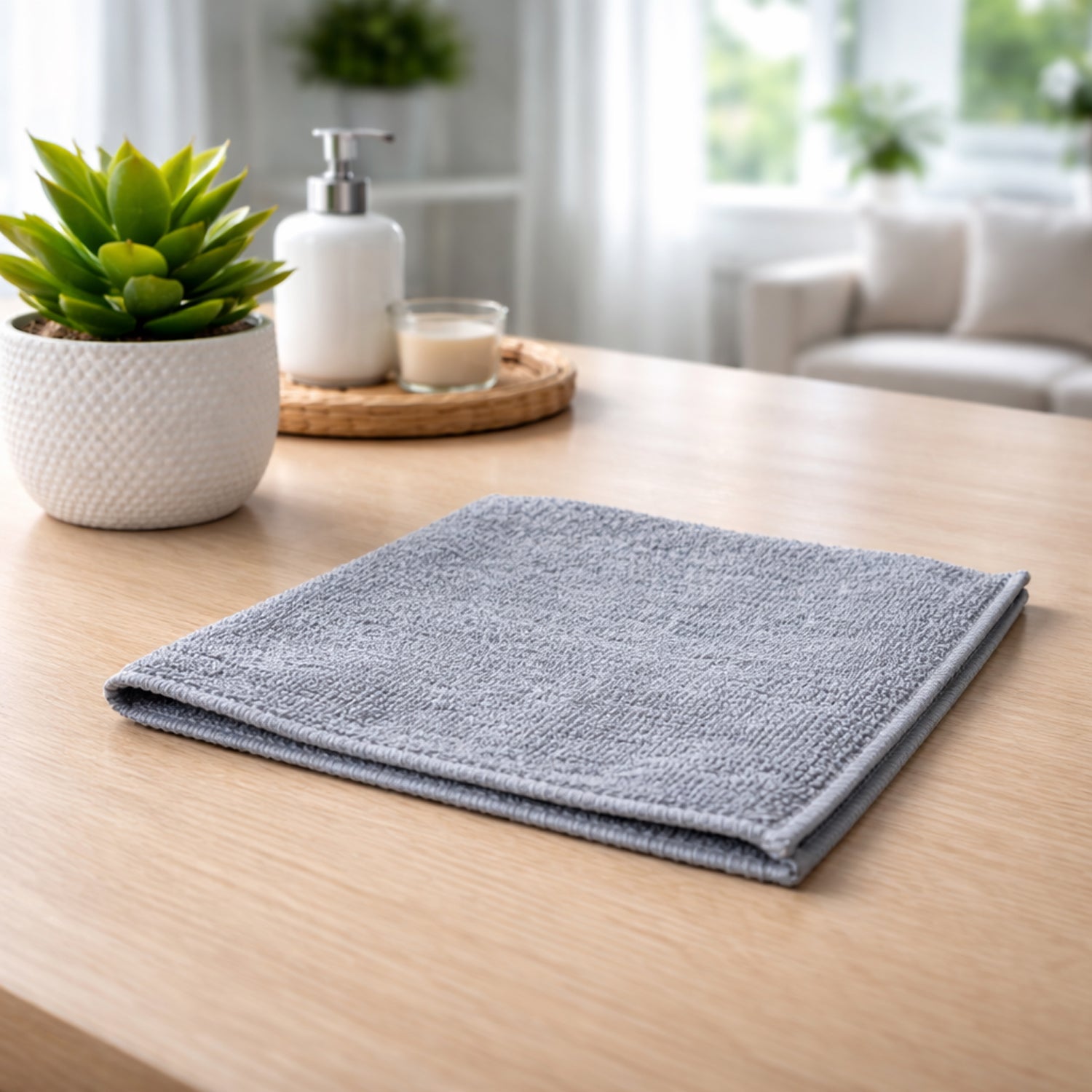 Microfiber cleaning cloth detail