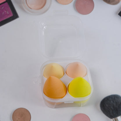 Makeup Sponges Set, Perfect for Liquid, Cream, and Powder (4 Pcs Set With Case)