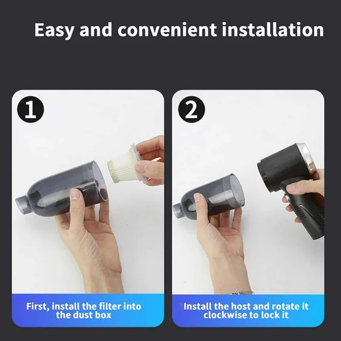 3 in 1 Car Mini Vacuum Cleaner with Blower Wireless Portable Rechargeable Handheld High Power Suction Vacuum Cleaning Machine for Home Car Computer Keyboard Cordless Air Blowing Dusting