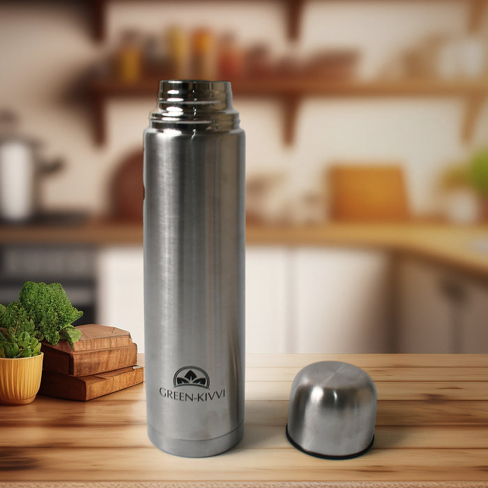 Vacuum Stainless Steel Double Wall Water Bottle, Fridge Water Bottle, Stainless Steel Water Bottle Leak Proof, Rust Proof, Cold & Hot Thermos steel Bottle| Leak Proof | Office Bottle | Gym | Home | Kitchen | Hiking | Trekking | Travel Bottle