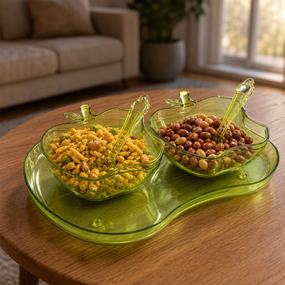Apple Shape Serving Set – 2Pc Dinnerware | Indo Glow