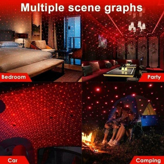 7396 Light Galaxy Night Sky Ambiance Laser Micro Projector Atmosphere Ambient Roof Usb Light