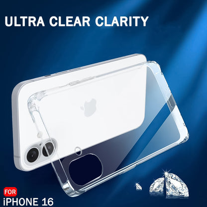 Transparent Hard Case For IPhone 16 Case (1 Pc)