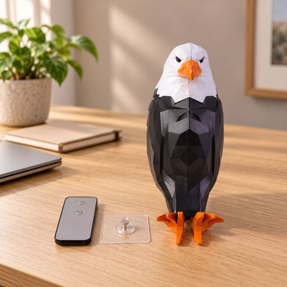 Eagle Shaped LED Ambient Wall Light with Remote and Magnetic Holder (1 Pc Set)