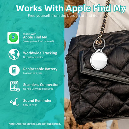 Finder Compatible with Find My App Global Tracking GPS Tracker with Sound Alarm