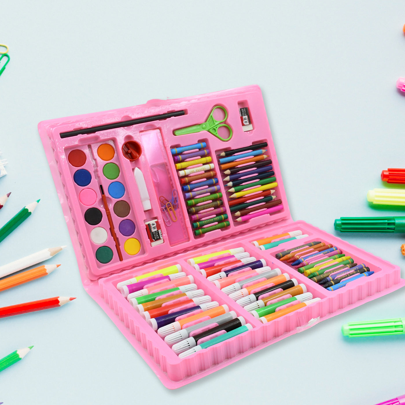 Colerring Set Watercolor Paint: Art Supplies Coloring Case Kit Painting & Drawing ...