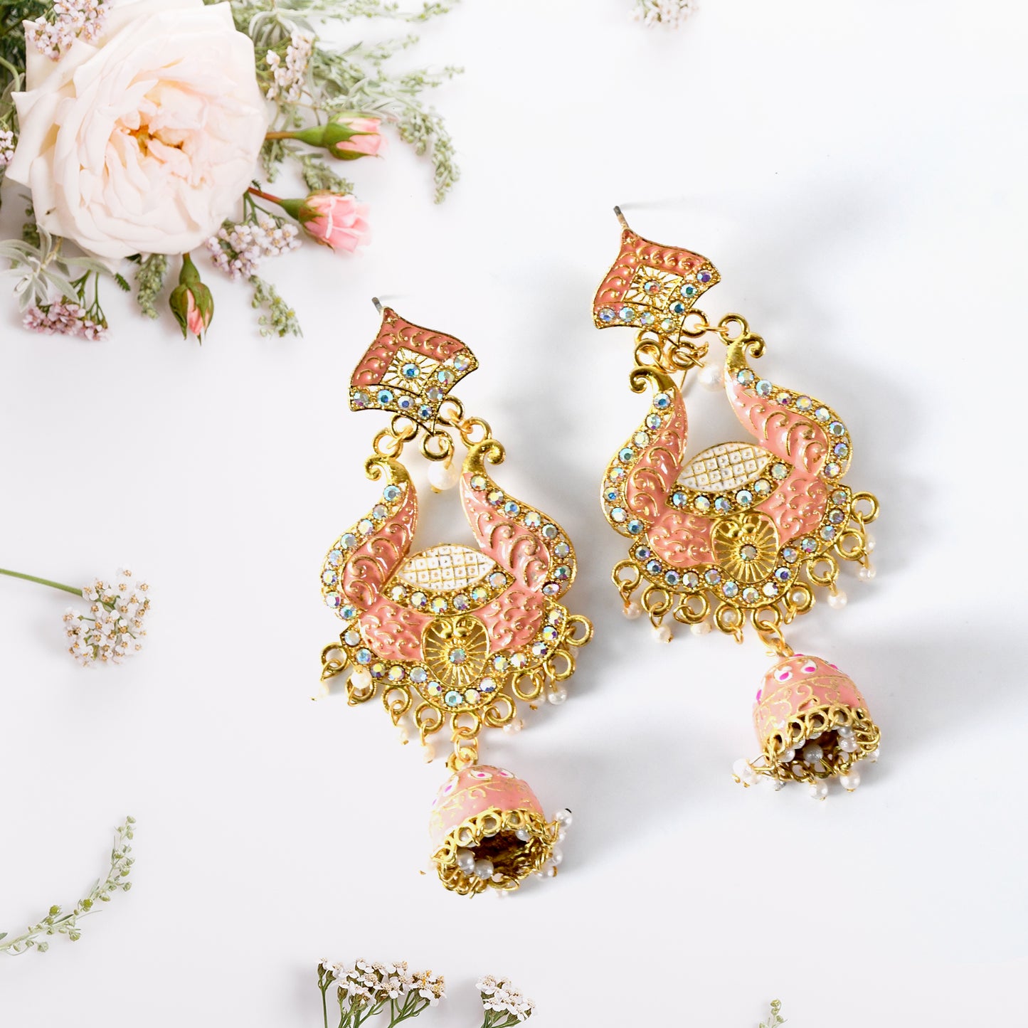 Elegant Long Jhumka Earrings with Intricate Detailing for a Bold Statement